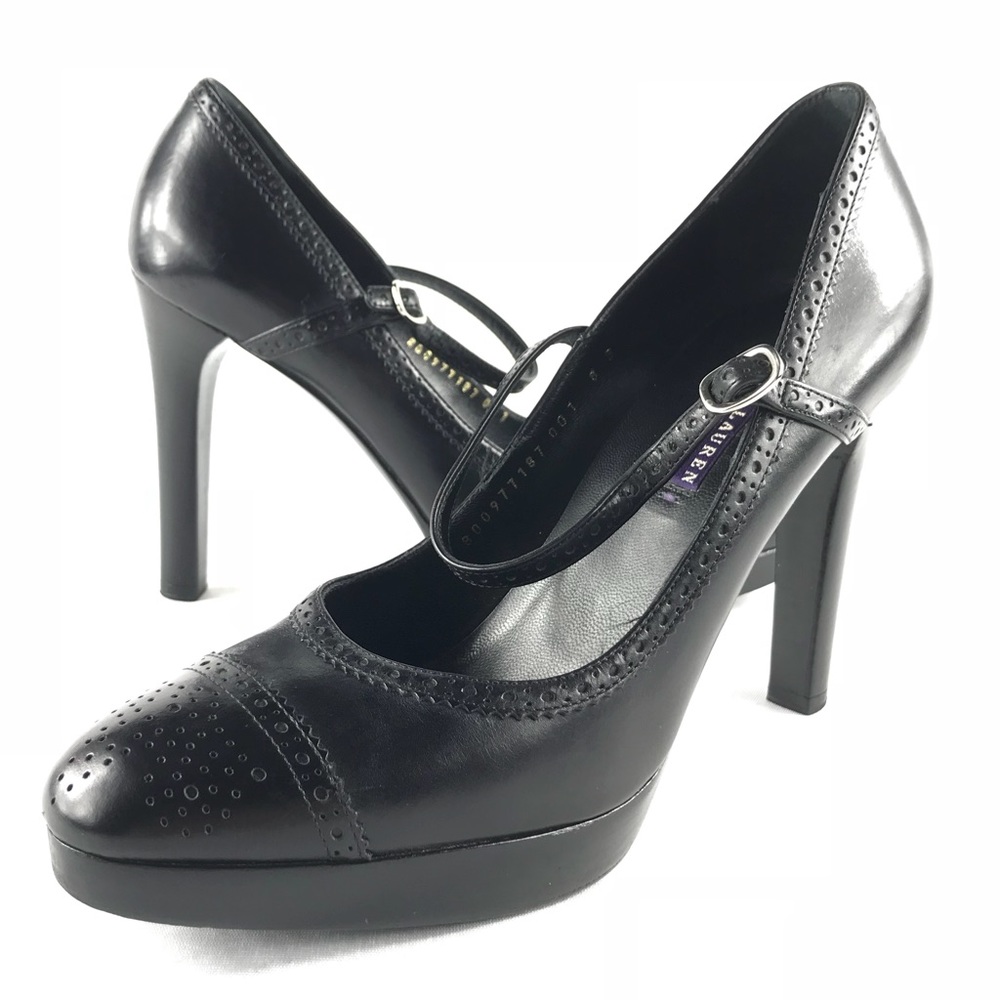 Ralph Lauren Purple Label Women's Black Mary Jane